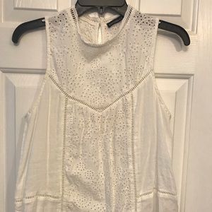 Abercrombie and Fitch white sleeveless top